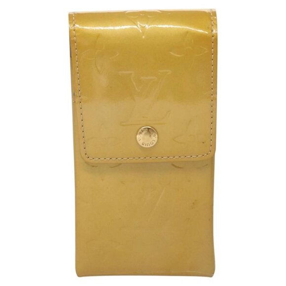 LOUIS VUITTON Monogram Vernis Green Cigarette Case Beige - Picture 8 of 16